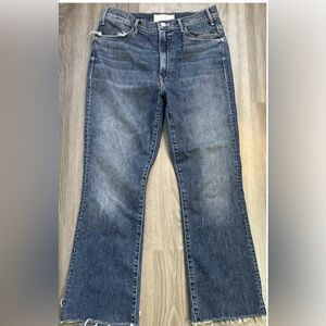 Mother Superior ankle fray high rise jeans sz 31